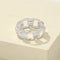 Geometric Link Openwork Band Ring - floysun