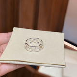 Geometric Link Openwork Band Ring - floysun
