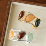 Geometric Stone Cuff Bracelet - floysun