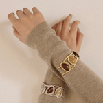 Geometric Stone Cuff Bracelet - floysun