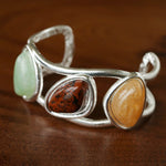 Geometric Stone Cuff Bracelet - floysun