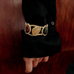 Geometric Stone Cuff Bracelet - floysun
