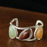 Geometric Stone Cuff Bracelet - floysun