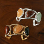 Geometric Stone Cuff Bracelet - floysun