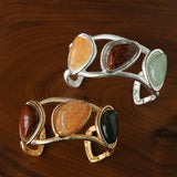 Geometric Stone Cuff Bracelet - floysun