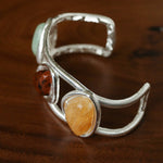 Geometric Stone Cuff Bracelet - floysun