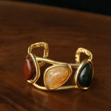 Geometric Stone Cuff Bracelet - floysun