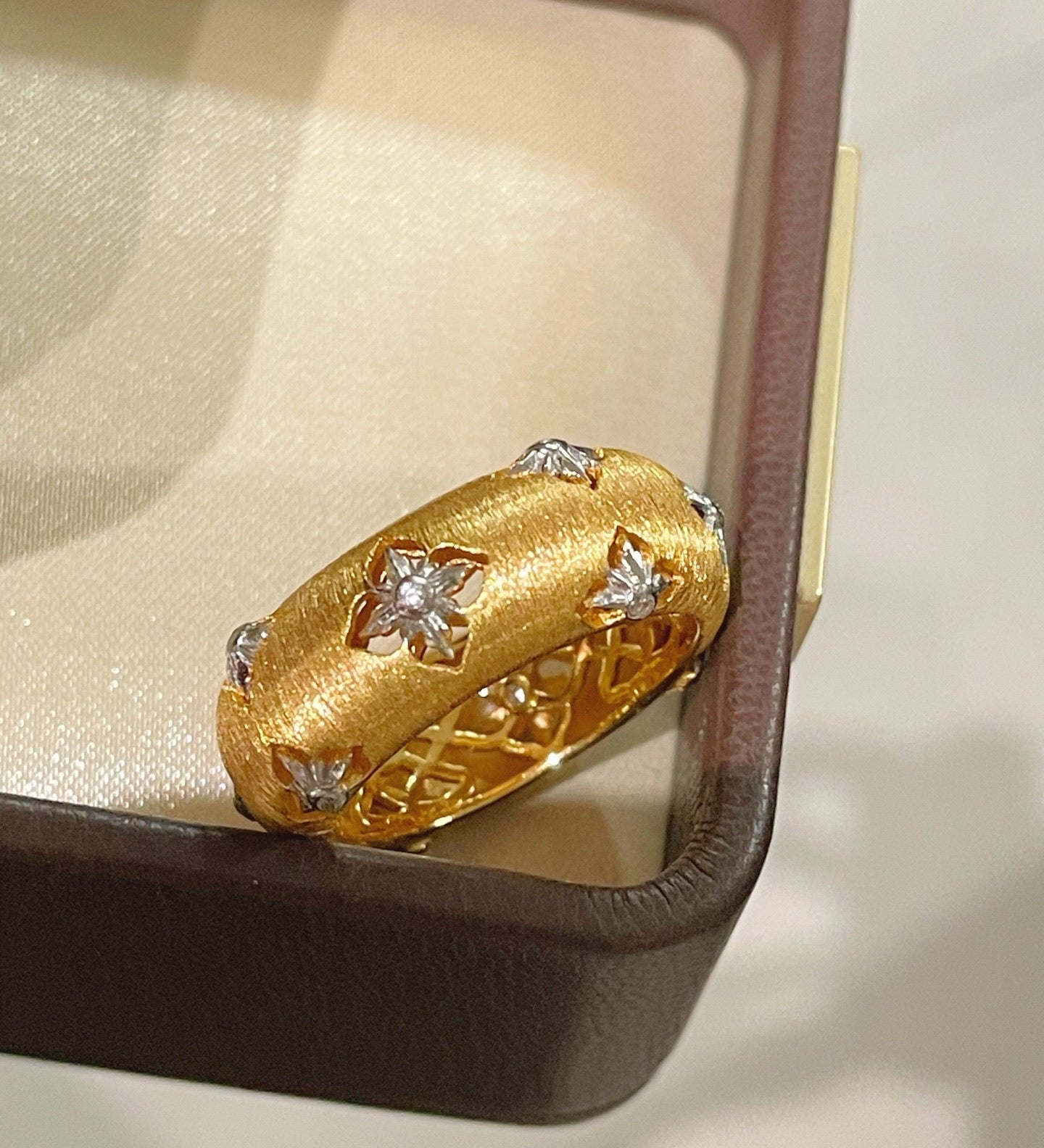 Gilded Clover Filigree Ring - floysun