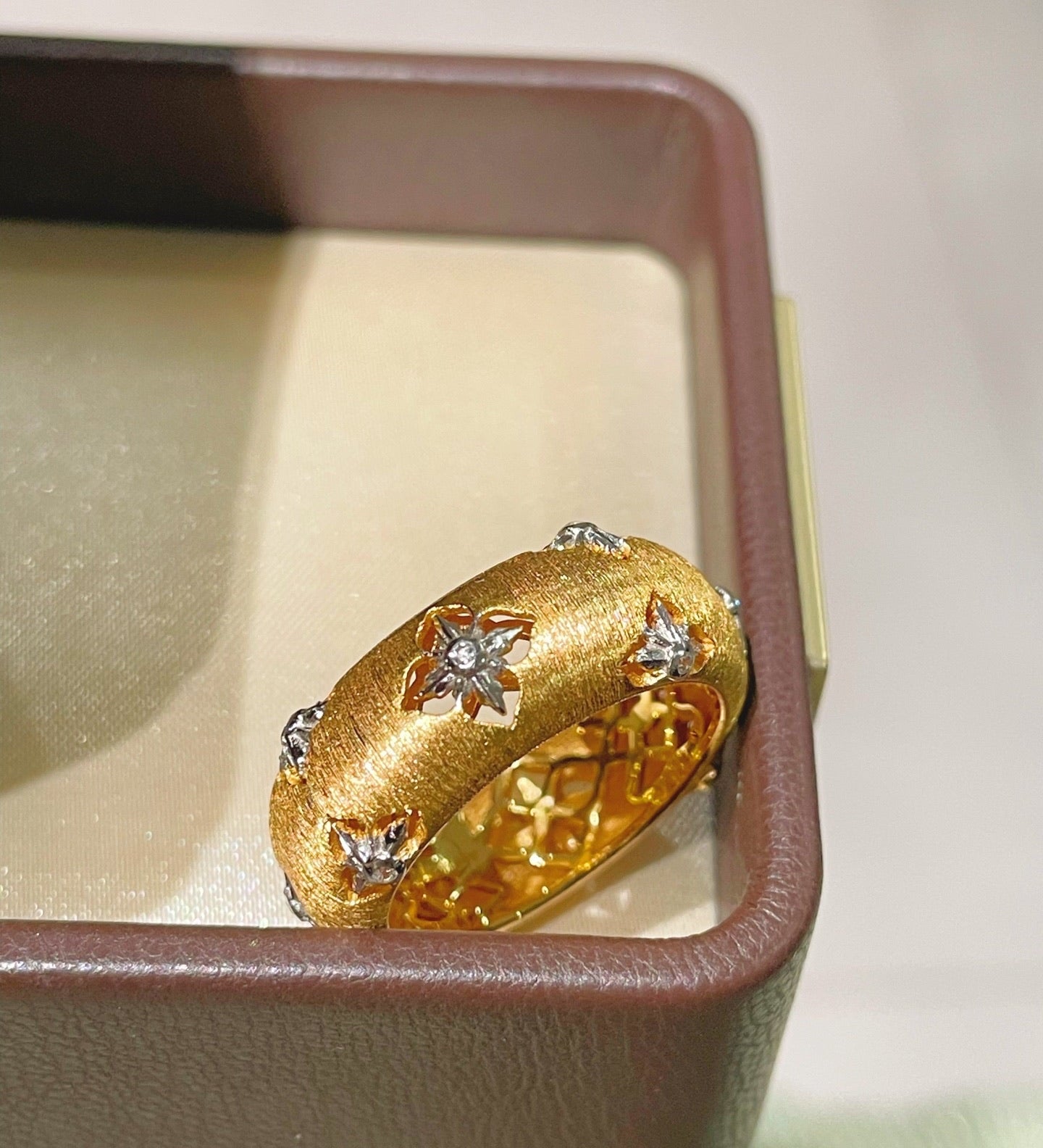 Gilded Clover Filigree Ring - floysun