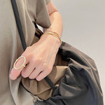 Glamorous Adjustable Oval Rings - Gold - floysun