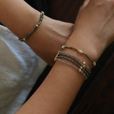 Gold Ore & Pearl Beaded Bracelet - floysun