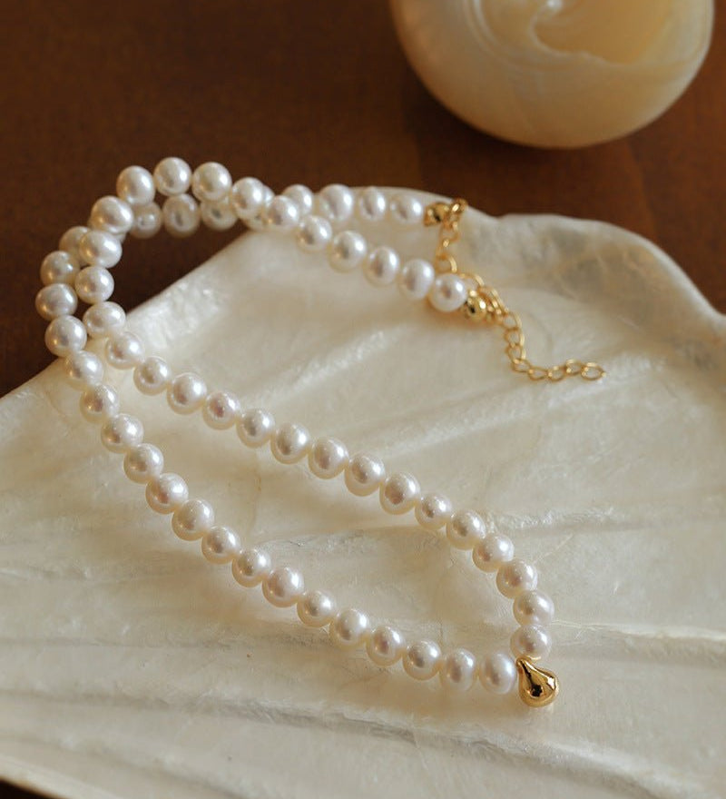Golden Beans Freshwater Pearl Necklace - floysun