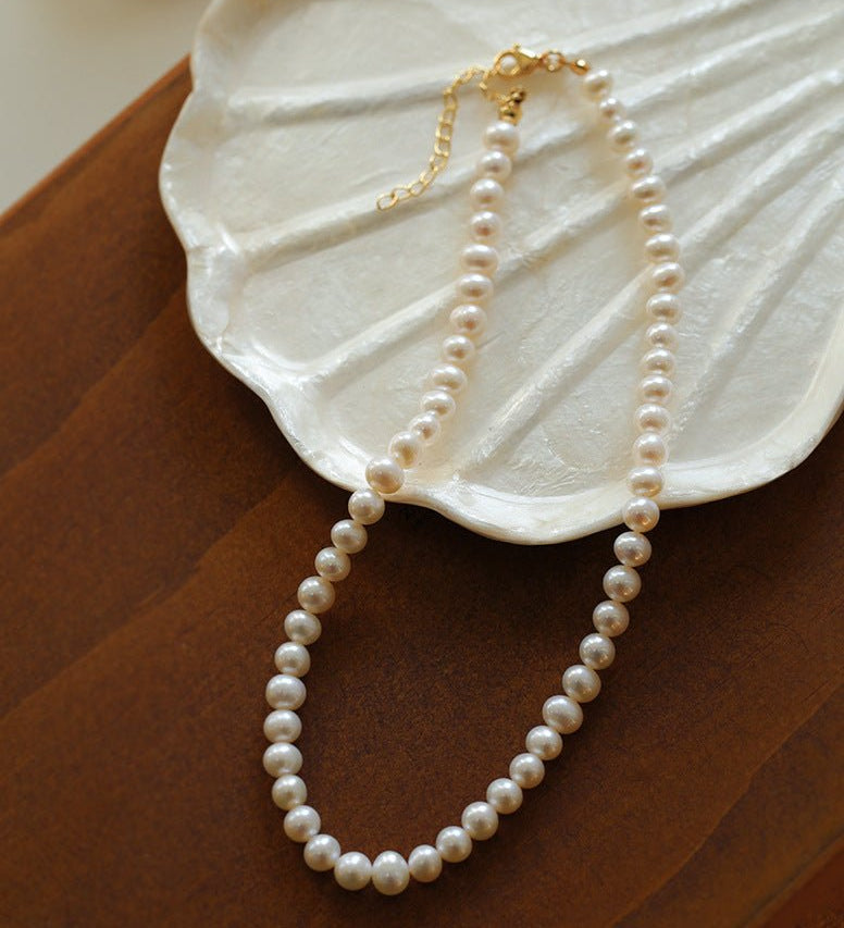 Golden Beans Freshwater Pearl Necklace - floysun