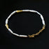 Golden Harmony Baroque Pearl Chain Collar Necklace Baroque Pearl Style - floysun