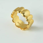 Golden Lace Petal Ring - floysun