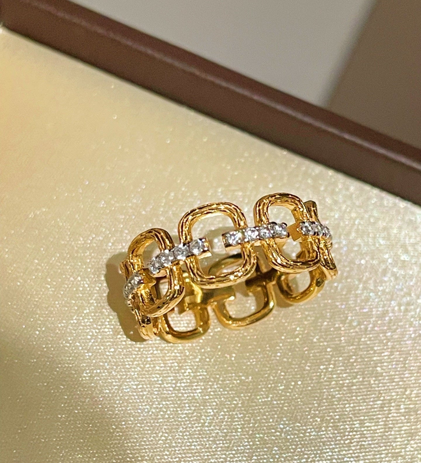 Golden Vinework Filigree Open Ring - floysun