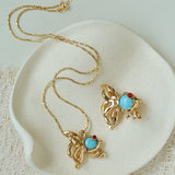 Goldfish Turquoise Brooch - floysun