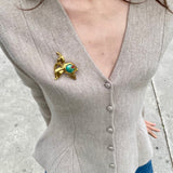 Goldfish Turquoise Brooch - floysun
