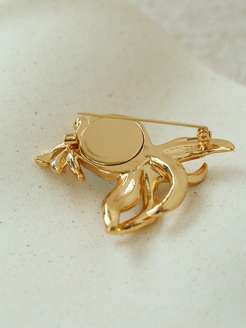 Goldfish Turquoise Brooch - floysun