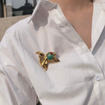 Goldfish Turquoise Brooch - floysun