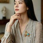 Goldfish Turquoise Brooch - floysun