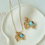 Goldfish Turquoise Brooch - floysun