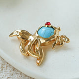 Goldfish Turquoise Brooch - floysun