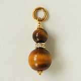 Gourd Pendant Necklace with Tiger’s Eye or Red Agate Adjustable - floysun