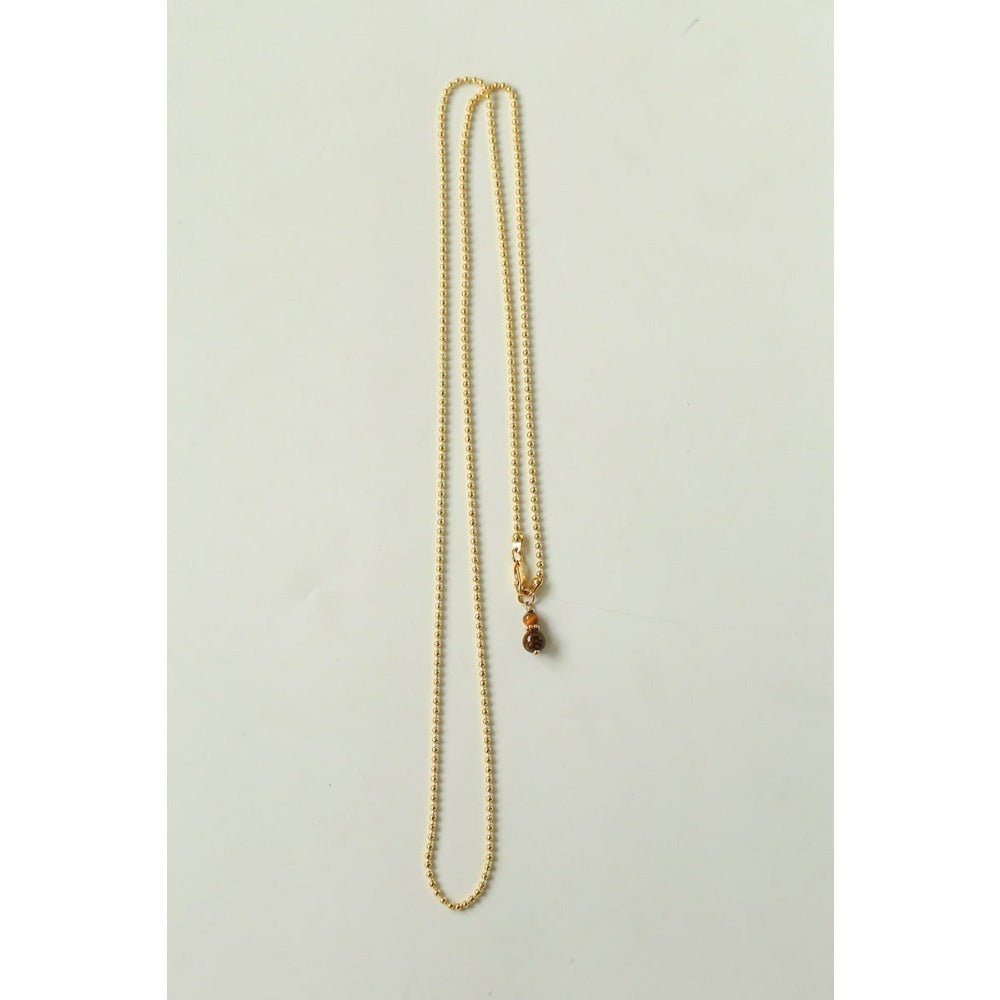 Gourd Pendant Necklace with Tiger’s Eye or Red Agate Adjustable - floysun