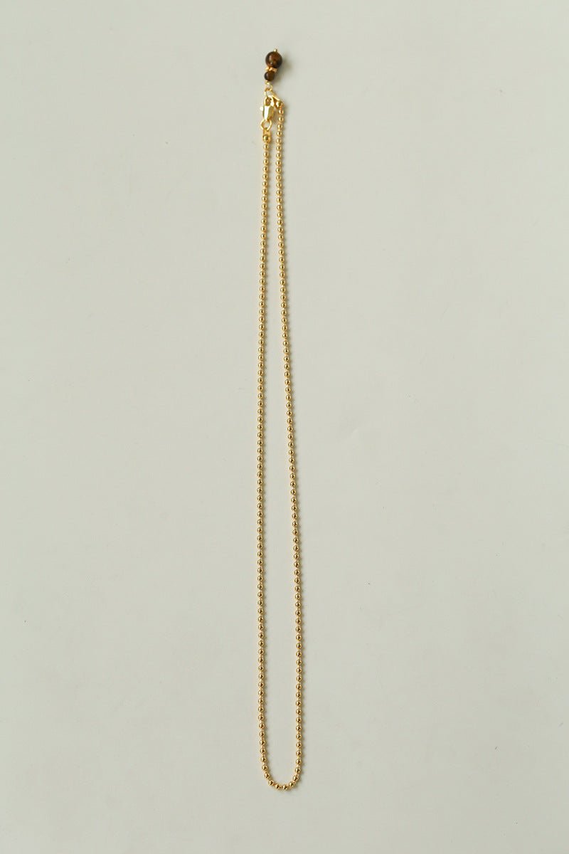 Gourd Pendant Necklace with Tiger’s Eye or Red Agate Adjustable - floysun