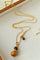 Gourd Pendant Necklace with Tiger’s Eye or Red Agate Adjustable - floysun