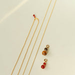 Gourd Pendant Necklace with Tiger’s Eye or Red Agate Adjustable - floysun