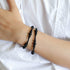 Gradient Black Agates Bead Bracelet - floysun