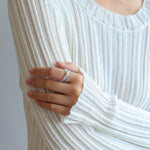Gray Multi-Layer Labradorite Ring - floysun