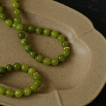 Green Grape Stone Beaded Necklace - floysun