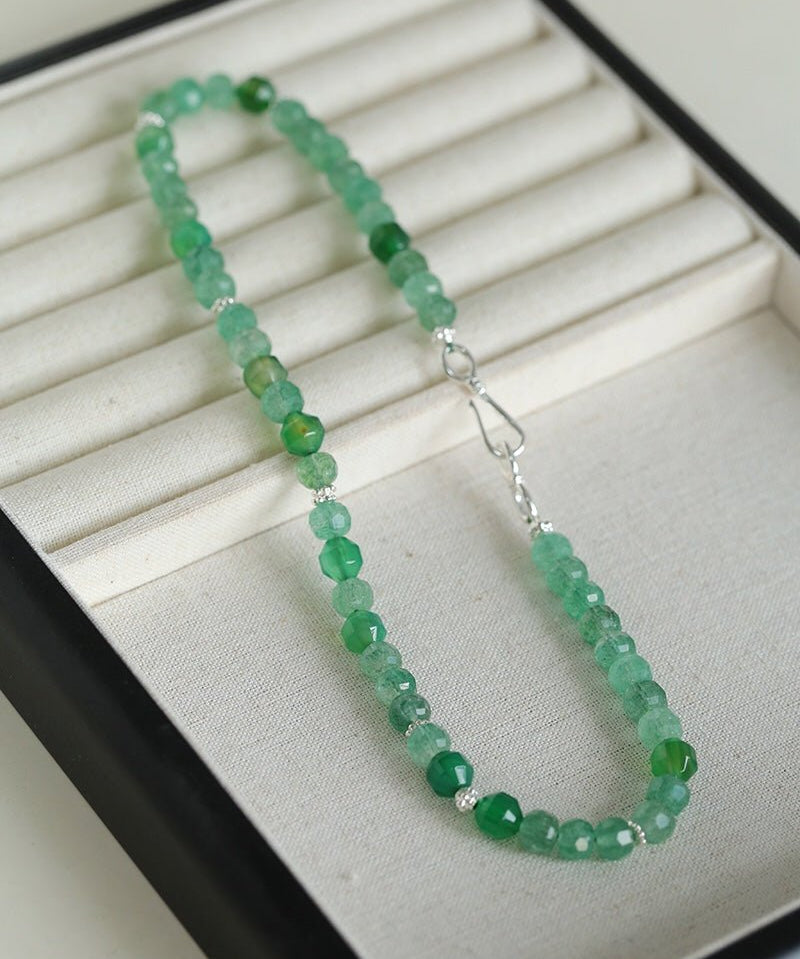Green Jadeite Multi-Element Beaded Necklace - floysun