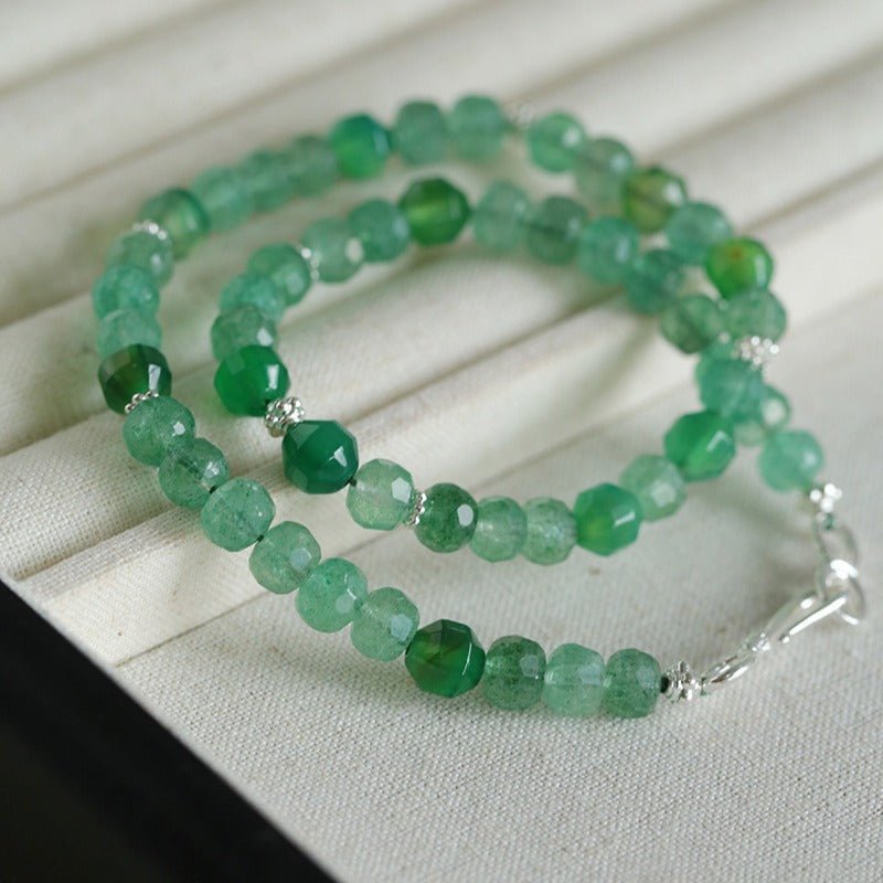 Green Jadeite Multi-Element Beaded Necklace - floysun