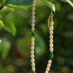 Green Stone Shaped Pearl Necklace - floysun