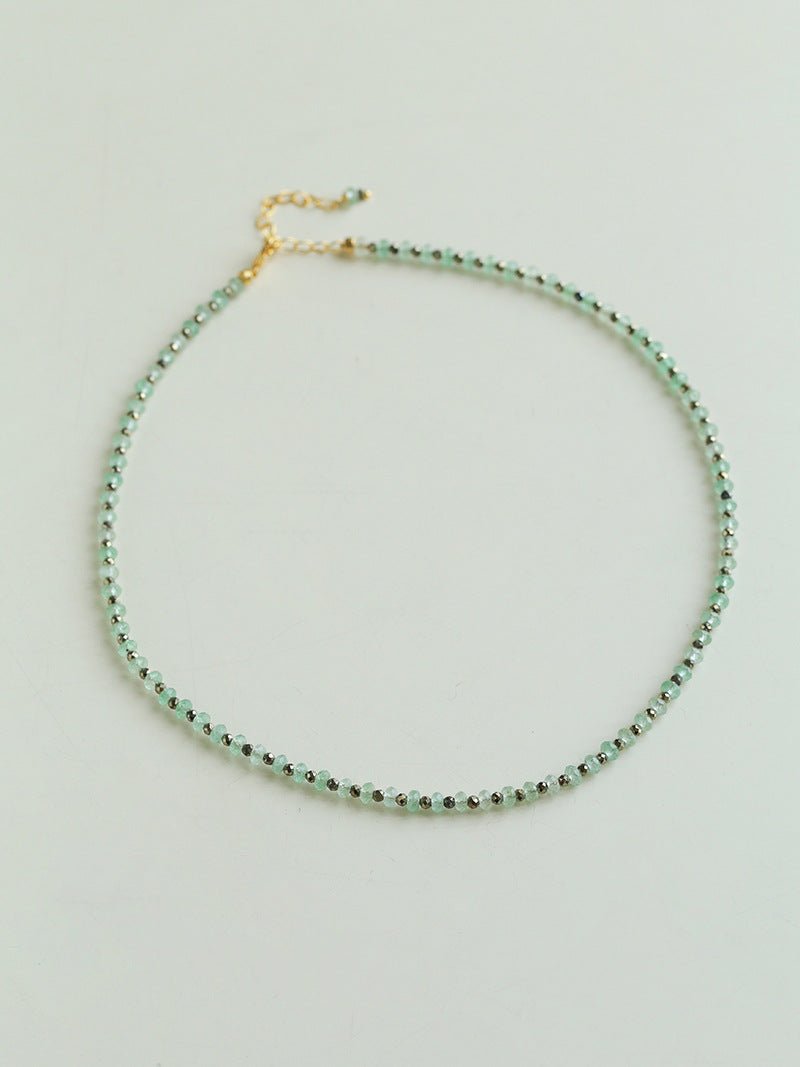 Green Strawberry Quartz Beaded Necklace - floysun
