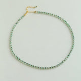 Green Strawberry Quartz Beaded Necklace - floysun