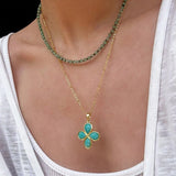 Green Strawberry Quartz Beaded Necklace - floysun