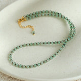 Green Strawberry Quartz Beaded Necklace - floysun