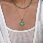 Green Strawberry Quartz Beaded Necklace - floysun