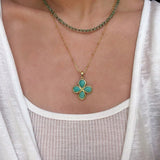 Green Strawberry Quartz Beaded Necklace - floysun