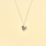 Grey Mother of Pearl Heart Necklace - floysun
