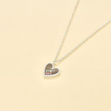 Grey Mother of Pearl Heart Necklace - floysun