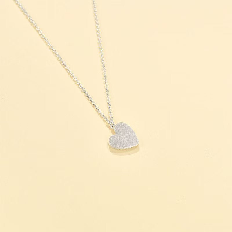 Grey Mother of Pearl Heart Necklace - floysun