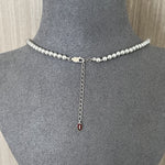 Grey Pearl Ingot Clasp Necklace - floysun
