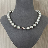 Grey Pearl Ingot Clasp Necklace - floysun