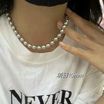 Grey Pearl Ingot Clasp Necklace - floysun